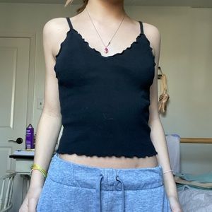 brandy melville black tank